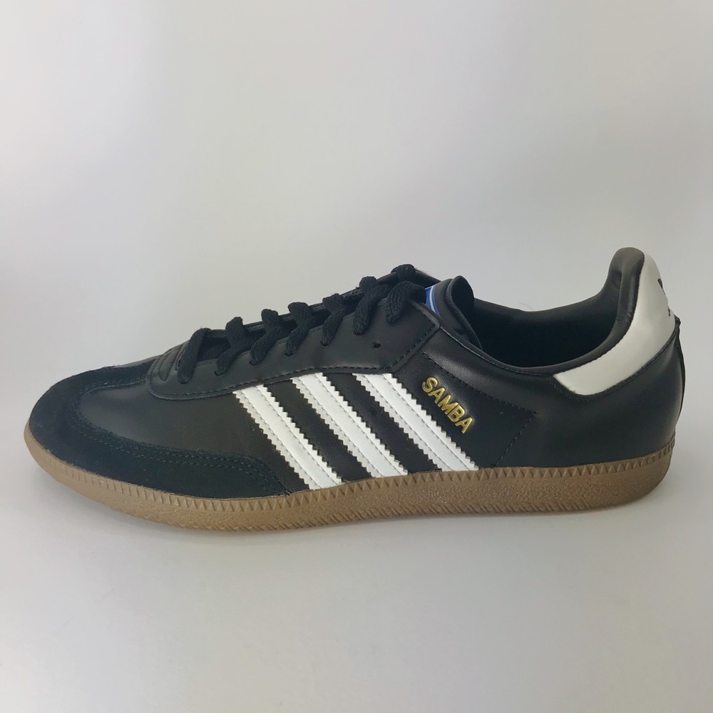 Adidas Samba athletic shoes.